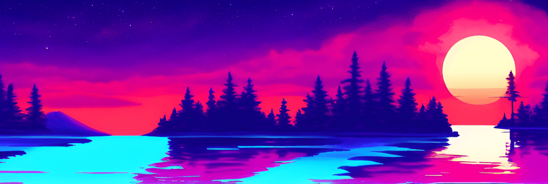 Synthwave Lake